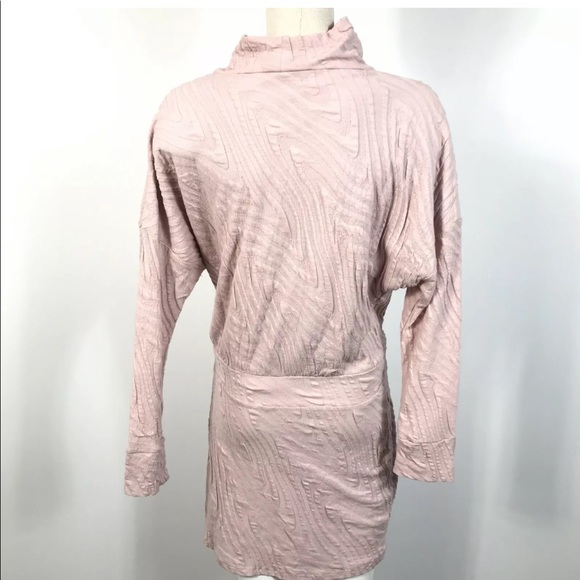 Free People Vivian Mock Neck Textured Dolman Dress - Picture 3 of 8